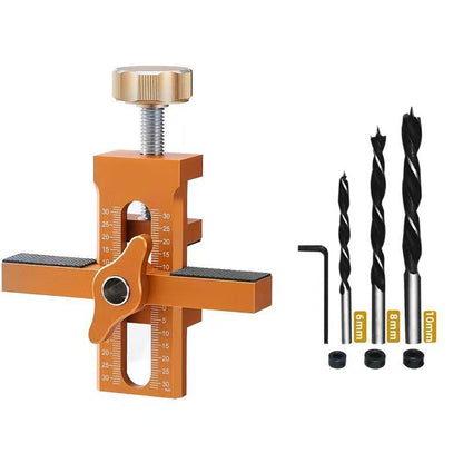 Cabinet door installation aid