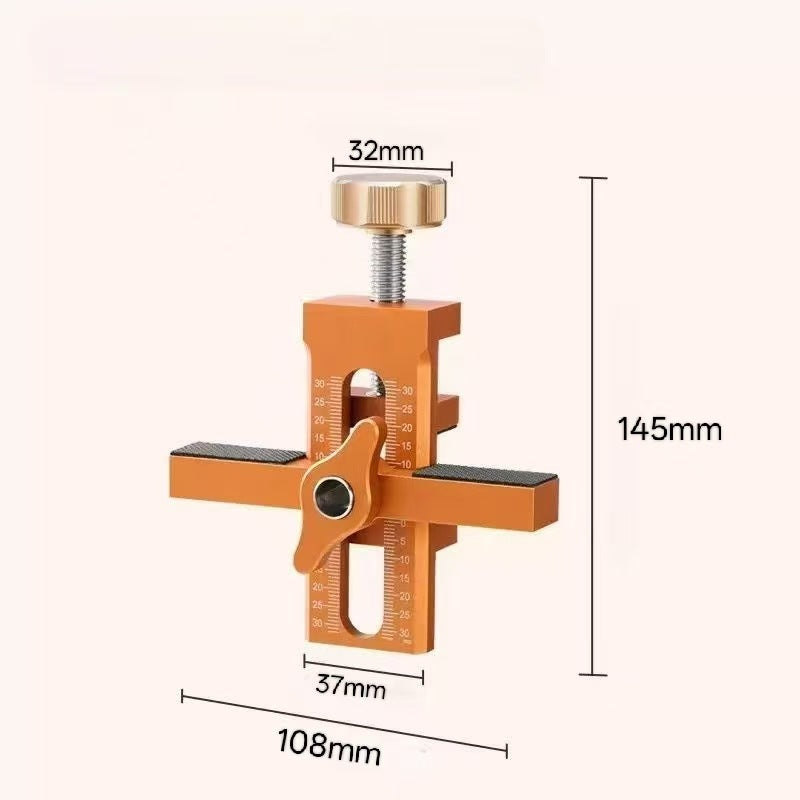 Cabinet door installation aid